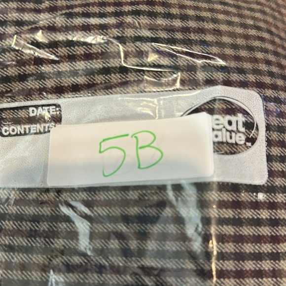 Gerald Darrel Brown Plaid pants skinny casual front zipper pockets size 36 - Picture 12 of 12